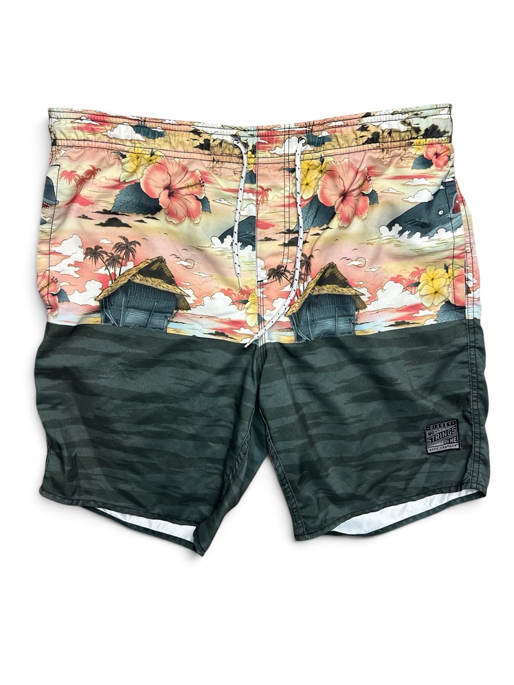 Disney x NEFF Pinocchio No Strings On Me Hawaiian Board Shorts M Y2K